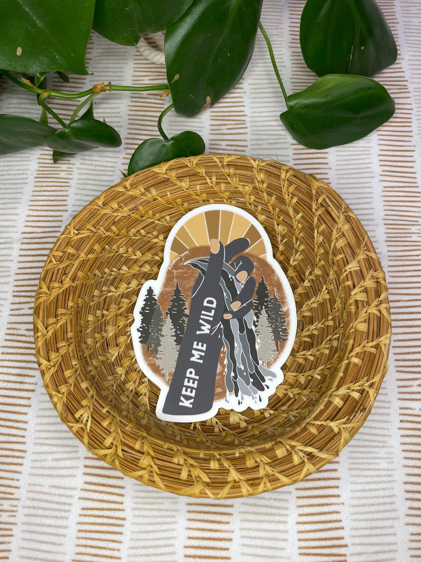 "Keep Me Wild" Nature Scene, 2.8" x 3.69"